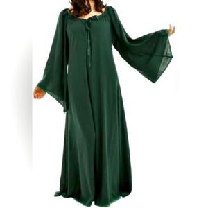 Hunter Green Medieval Renaissance Costume Dress